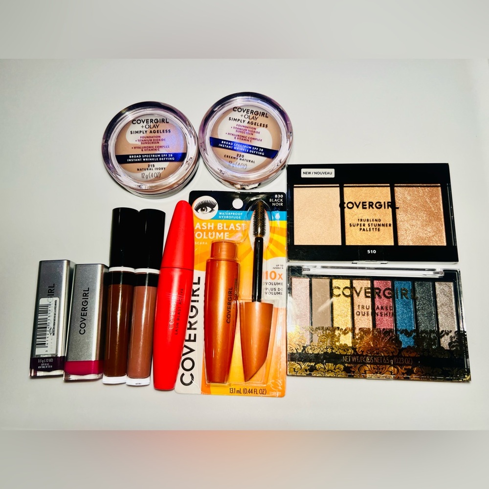 Huge Sale COVERGIRL Makeup Bundle all 10 for 25 dollars